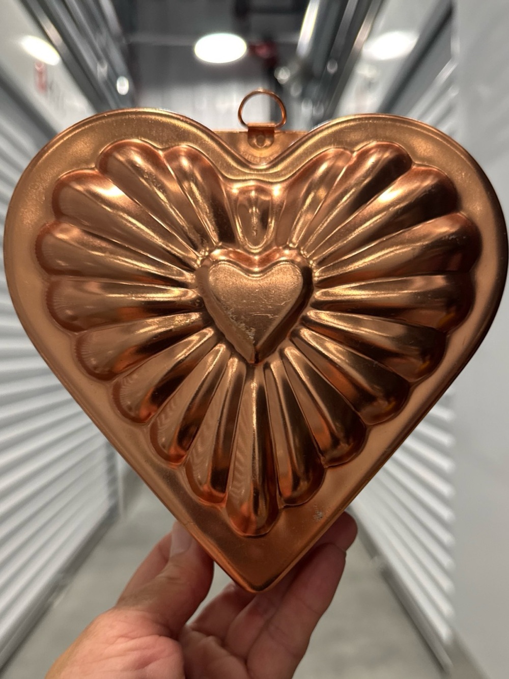 Copper Heart-Shaped Decorative Mold